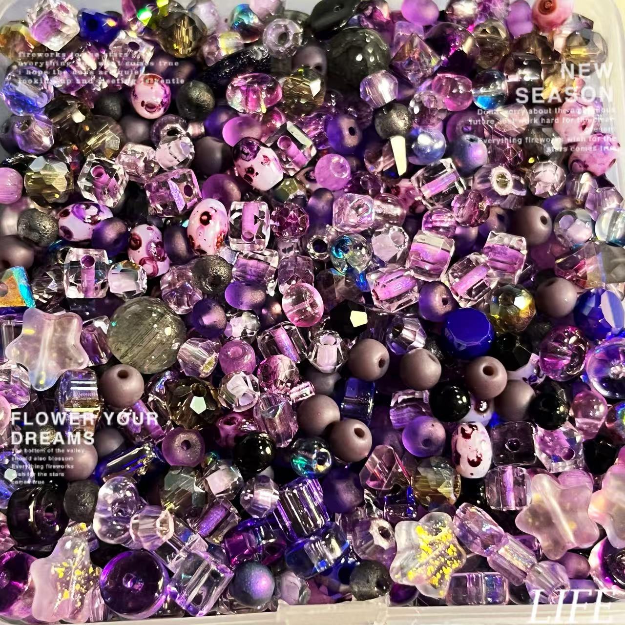 AA9_Purple Iris Seed Bead Mix