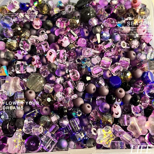 AA9_Purple Iris Seed Bead Mix
