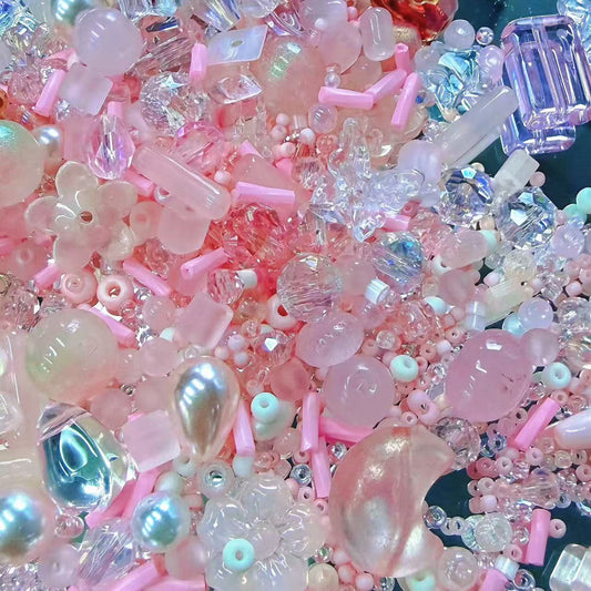 B3_Rose Quartz Crystal Beads Mix