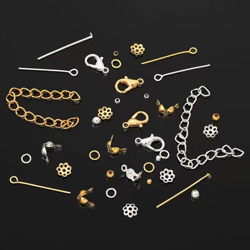 15-Grid DIY Jewelry Findings Kit – Open & Closed Jump Rings for Earrings, Bracelets & Necklaces Making